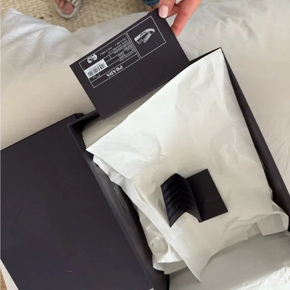 Prada Monochrome Platform Leather Sneakers - Picture 7 of 7